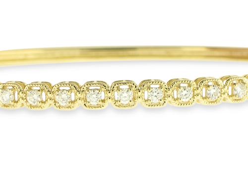 View 14K White  or  Yellow  Gold<BR>  Diamond Bracelet