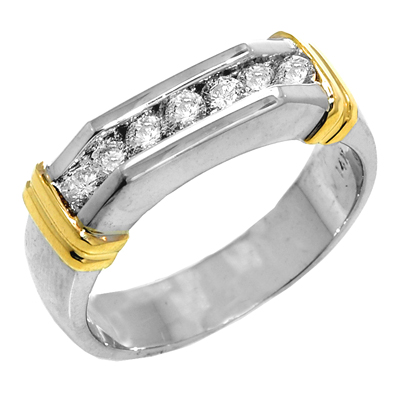 View 14K Two-tone<BR> Diamond Ring