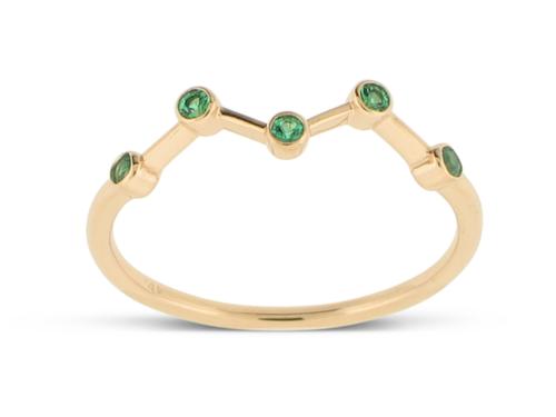 View 14K White  or  Yellow  Gold<BR> Emerald Ring