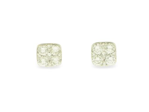 View 18K White  or 18k Yellow  Gold<BR>  Diamond Earrings